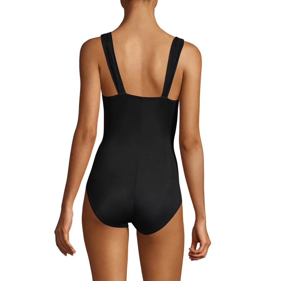 Women's Slendersuit Grecian Low Leg One Piece Swimsuit view 1