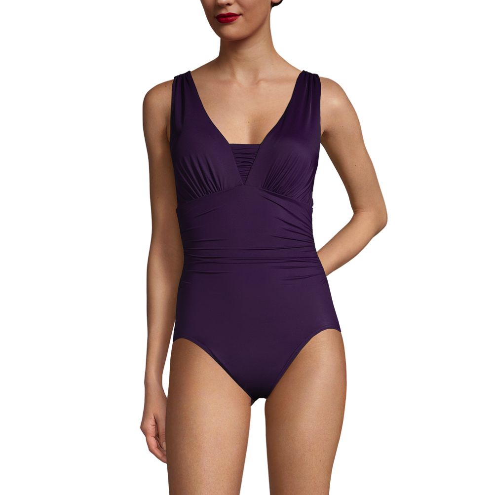 Women's Mastectomy SlenderSuit Grecian Tummy Control Chlorine