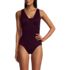 Women's Mastectomy SlenderSuit Grecian Tummy Control One Piece Swimsuit, Front