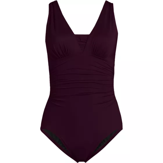 Women's SlenderSuit Grecian Low Leg One Piece Swimsuit - primary