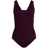 Women's Petite SlenderSuit Grecian Low Leg One Piece Swimsuit, Front