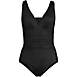 Women's D-Cup SlenderSuit Grecian Tummy Control Chlorine Resistant One Piece Swimsuit, Front