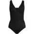 Women's Mastectomy SlenderSuit Grecian Tummy Control One Piece Swimsuit, Front