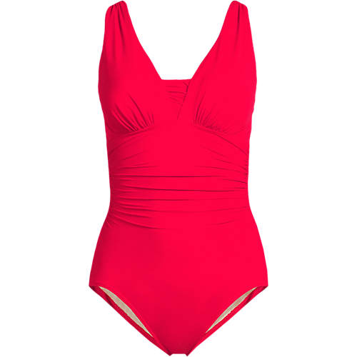 Women's SlenderSuit Grecian Tummy Control Chlorine Resistant One Piece Swimsuit - Secondary