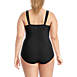 Women's Plus Size DD-Cup SlenderSuit Grecian Tummy Control Chlorine Resistant One Piece Swimsuit, Back