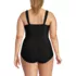 Women's Plus Size SlenderSuit Grecian Low Leg One Piece Swimsuit, Back