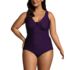 Women's Plus Size SlenderSuit Grecian Low Leg One Piece Swimsuit, Front