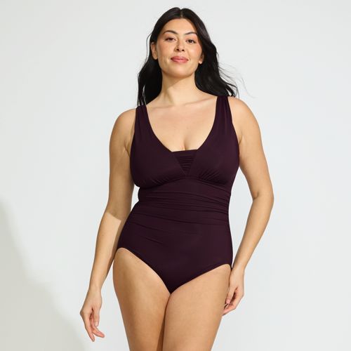 Women's SlenderSuit Grecian Low Leg One Piece Swimsuit