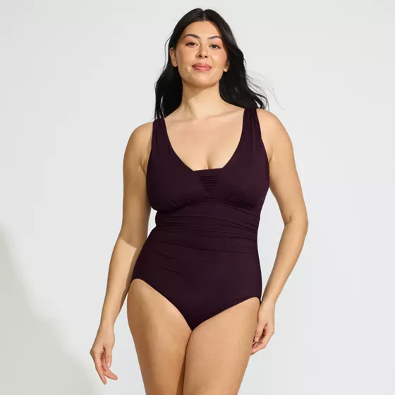Women's Long Torso SlenderSuit Grecian One Piece Swimsuit - primary