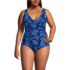 Women's Plus Size SlenderSuit Grecian Low Leg One Piece Swimsuit, Front