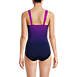 Women's DDD-Cup Slender Grecian Tummy Control Chlorine Resistant One Piece Swimsuit, Back
