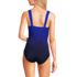 Women's Mastectomy Slender Grecian Tummy Control One Piece Swimsuit, Back