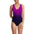 Women's Mastectomy SlenderSuit Grecian Tummy Control One Piece Swimsuit, Front