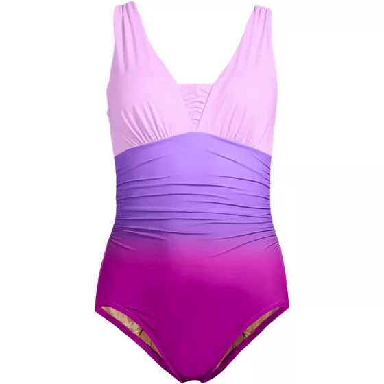 Women's Plus Size SlenderSuit Grecian Low Leg One Piece Swimsuit - primary