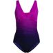 Women's Petite Slender Grecian Tummy Control Chlorine Resistant One Piece Swimsuit, Front