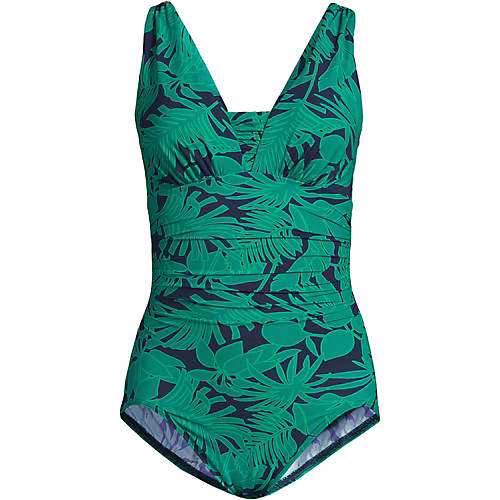 Striped One Piece Swimsuit | Lands' End