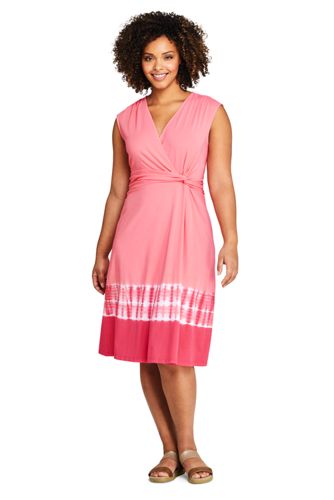 plus size fit and flare dress with sleeves