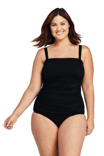 strapless swimsuits plus size