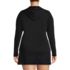 Women's Plus Size SunShade UPF 50 Long Sleeve Hooded Full Zip Rash Guard, Back