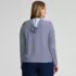 Women's Plus Size SunShade UPF 50 Hooded Zip Front Rash Guard, Back
