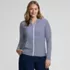Women's Plus Size SunShade UPF 50 Hooded Zip Front Rash Guard, Front