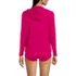 Women's SunShade UPF 50 Hooded Zip Front Rash Guard, Back