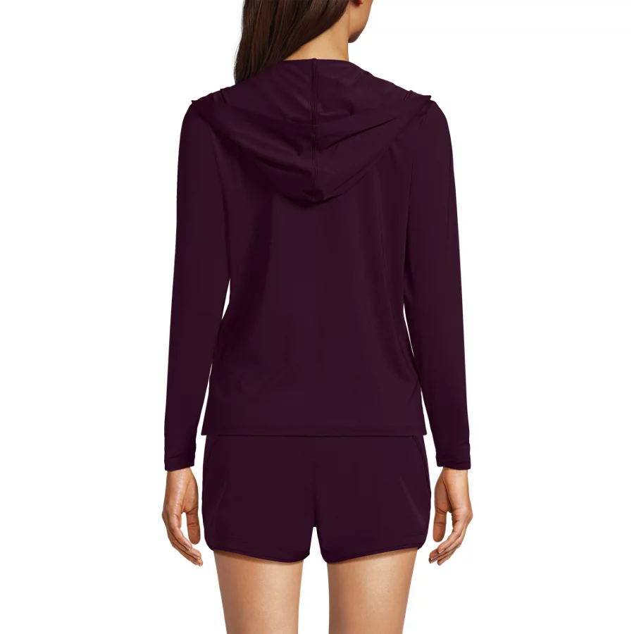 Women's Sunshade UPF 50 Long Sleeve Hooded Full Zip Rash Guard