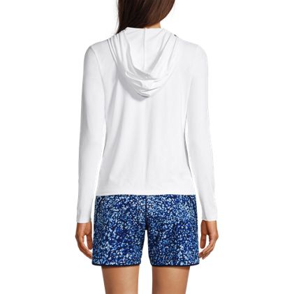 Women's Long Sleeve Hooded Full Zip UPF 50 Rash Guard - image 3