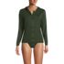 Women's Long Sleeve Hooded Full Zip UPF 50 Rash Guard , Front