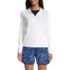 Women's Long Sleeve Hooded Full Zip UPF 50 Rash Guard , Front