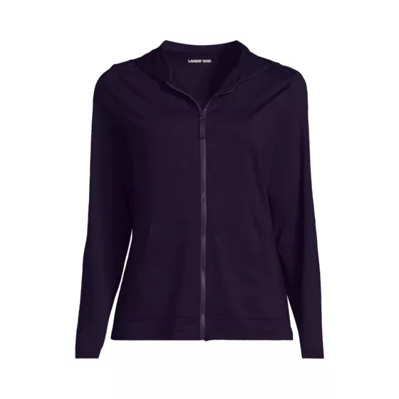 Women's SunShade UPF 50 Hooded Zip Front Rash Guard - primary