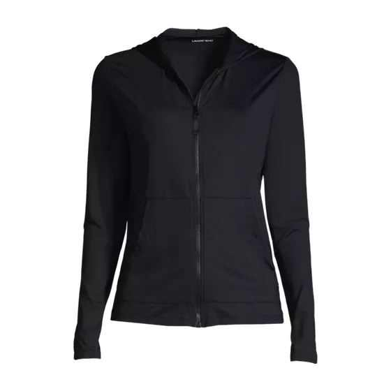 Women's SunShade UPF 50 Hooded Zip Front Rash Guard - primary
