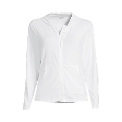 Women's Long Sleeve Hooded Full Zip UPF 50 Rash Guard - image 1