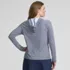 Women's SunShade UPF 50 Hooded Zip Front Rash Guard, Back