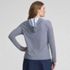 Women's SunShade UPF 50 Hooded Zip Front Rash Guard, Back