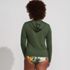 Women's Long Sleeve Hooded Full Zip UPF 50 Rash Guard , Back