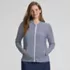 Women's SunShade UPF 50 Hooded Zip Front Rash Guard, Front