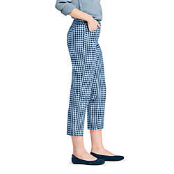 Women's Mid Rise Curvy Pull On Chino Crop Pants, alternative image