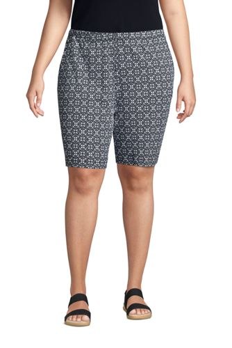 womens plus size knit shorts