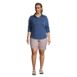 Women's Plus Size Sport Knit Shorts Print , alternative image