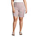 Women's Plus Size Sport Knit Shorts Print , Front