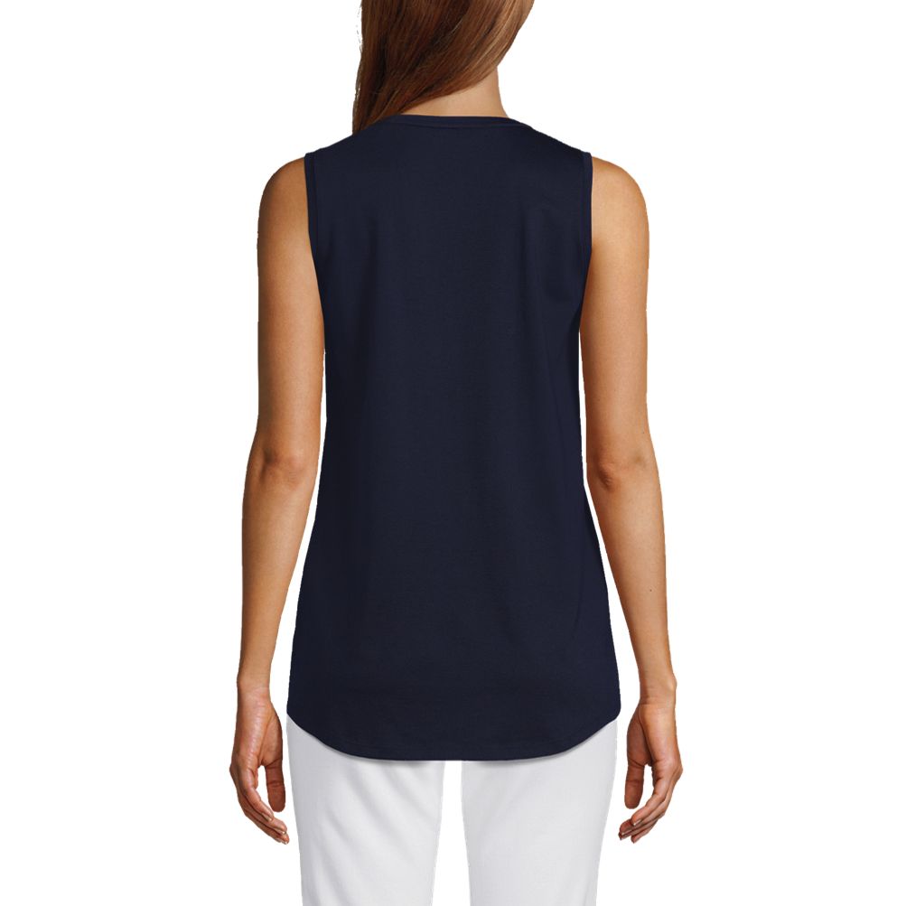 売れ筋商品|||ランズエンド カットソー トップス レディース Women's Supima Cotton Tunic Tank Top Living coral 4532957_Black?wid=1000&hei=