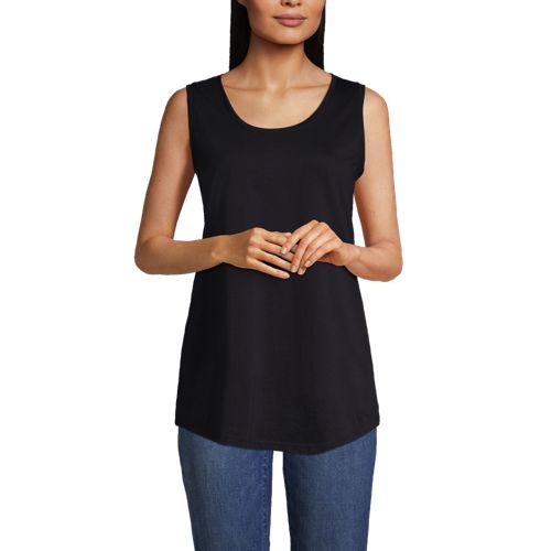 トップス Cotton ribbon tank Women's Cotton Tank Top | Lands' End