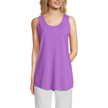 Women's Supima Cotton Tunic Tank Top - image 4