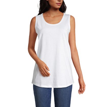 Women's Supima Cotton Tunic Tank Top - image 1