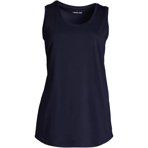 Women's Plus Size Supima Cotton Tunic Tank Top - primary