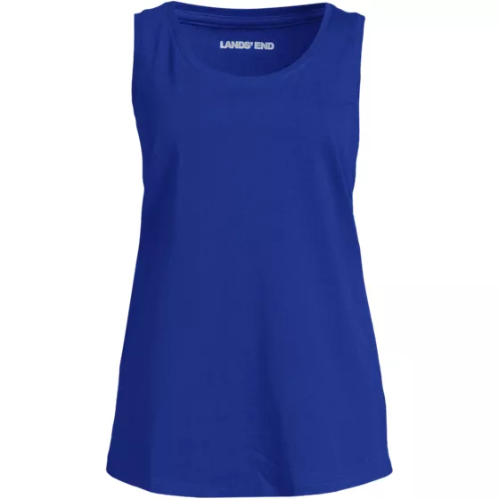 Women's Petite Supima Cotton Tunic Tank Top - primary