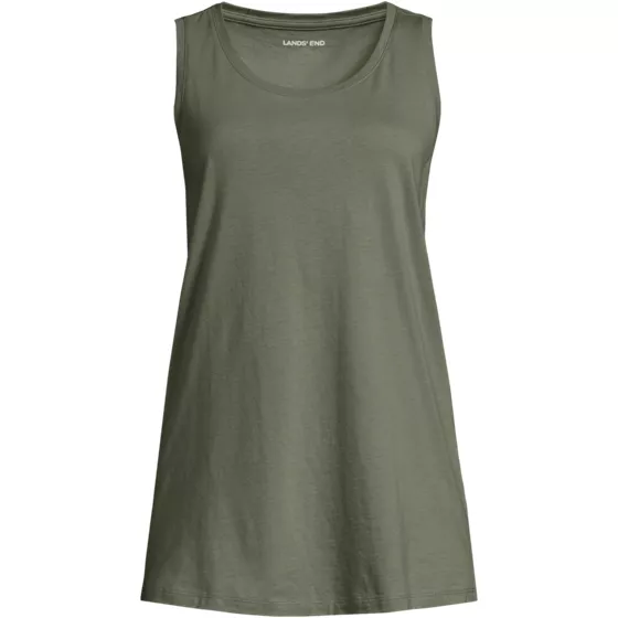 Women's Supima Cotton Tunic Tank Top - primary