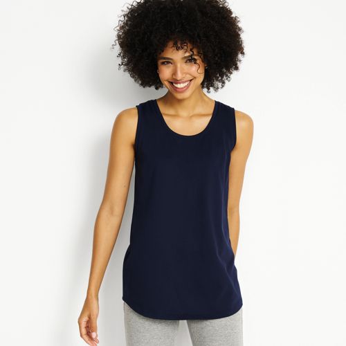 Women's Royal Blue Wavy Mountains Tank Top