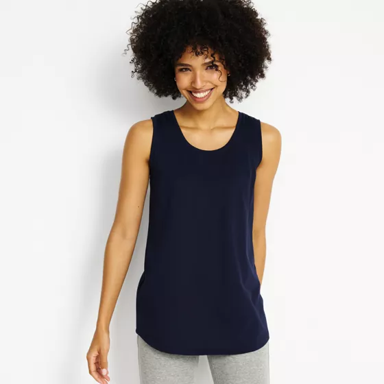 Women's Supima Cotton Tunic Tank Top - primary